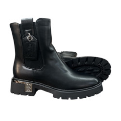 Botki Damskie Seastar JJ55 Czarne Lico Ocieplane