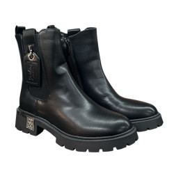 Botki Damskie Seastar JJ55 Czarne Lico Ocieplane