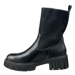 Botki Damskie Seastar YK025P Czarne Lico