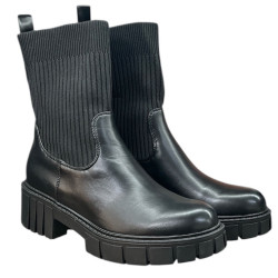 Botki Damskie Seastar YK025P Czarne Lico