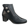 Botki Damskie Goodin HF284   Czarne Na Obcasie Eleganckie  Ocieplane