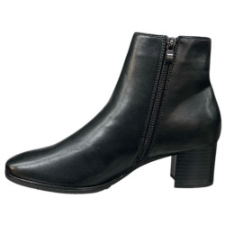 Botki Damskie Goodin HF284   Czarne Na Obcasie Eleganckie  Ocieplane