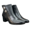 Botki Damskie Goodin HF284   Czarne Na Obcasie Eleganckie  Ocieplane