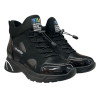 Sneakersy Damskie Purlina HJ32-30-38 Czarne Ocieplane Botki Sportowe Na Platformie