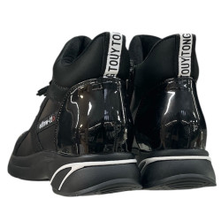 Sneakersy Damskie Purlina HJ32-30-38 Czarne Ocieplane Botki Sportowe Na Platformie