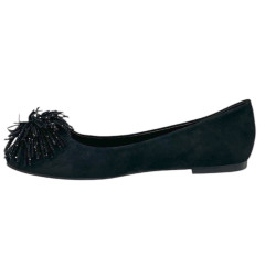 Baleriny Damskie Goodin GD-FL896 Czarne Z Cyrkoniami Wygodne