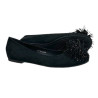 Baleriny Damskie Goodin GD-FL896 Czarne Z Cyrkoniami Wygodne
