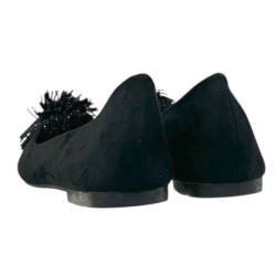 Baleriny Damskie Goodin GD-FL896 Czarne Z Cyrkoniami Wygodne