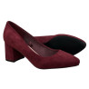 Czółenka Damskie Vinceza 20107 Bordo Zamsz