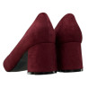 Czółenka Damskie Vinceza 20107 Bordo Zamsz