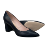 Czółenka Damskie Bravo Moda 1538 Skóra Granat Lico