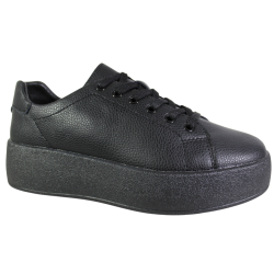 Sneakersy Damskie Goodin GD-XF-211 Skóra Czarne Lico
