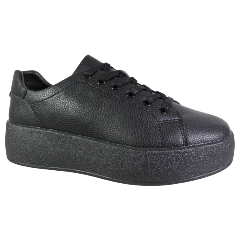 Sneakersy Damskie Goodin GD-XF-211 Skóra Czarne Lico