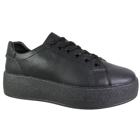 Sneakersy Damskie Goodin GD-XF-211 Skóra Czarne Lico