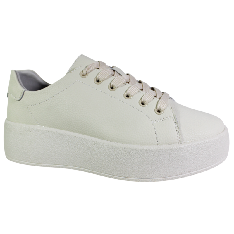 Sneakersy Damskie Goodin GD-XF-211 Skóra Beżowe Lico