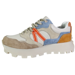 Sneakersy Damskie Filippo DP7559 Skórzarne Beżowe Wygodne
