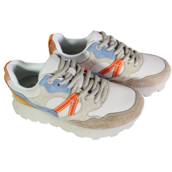 Sneakersy Damskie Filippo DP7559 Skórzarne Beżowe Wygodne