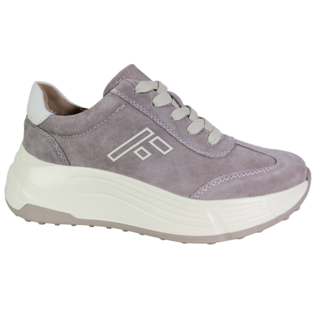 Sneakersy Damskie Filippo DP7496 Skóra Beżowe Zamszowe Wygodne