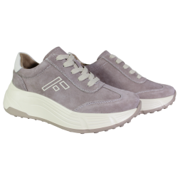 Sneakersy Damskie Filippo DP7496 Skóra Beżowe Zamszowe Wygodne