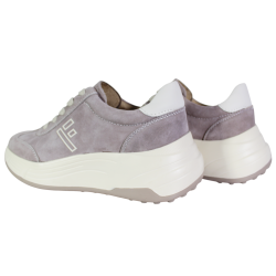 Sneakersy Damskie Filippo DP7496 Skóra Beżowe Zamszowe Wygodne