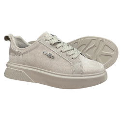 Półbuty Sneakersy Damskie Filippo DP4580  Skóra Beż Zamsz