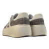 Sneakersy Półbuty Damskie GOODIN GD-XF-218 Skóra Brąz Zamsz