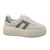 Sneakersy Półbuty Damskie GOODIN GD-XF-218 Skóra Beż Zamsz