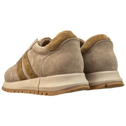Sneakersy Półbuty Damskie GOODIN GD-LX1080 Skóra Beż Zamsz