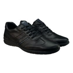 Półbuty Sneakersy Męskie Tapi 7637 Skóra Czarne Lico
