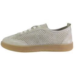 Sneakersy damskie GOODIN GD-XF-222 skóra naturalna zamszowe beżowe ażurowe
