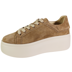 Sneakersy damskie GOODIN GD-LX1072 skóra naturalna Camelowe zamszowe