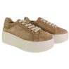 Sneakersy damskie GOODIN GD-LX1072 skóra naturalna Camelowe zamszowe