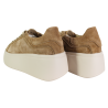 Sneakersy damskie GOODIN GD-LX1072 skóra naturalna Camelowe zamszowe