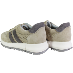 Sneakersy damskie GOODIN GD-LX1157 skóra naturalna zamszowe beżowe