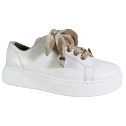 Sneakersy damskie Karino 5828 skóra naturalna białe lico