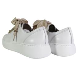 Sneakersy damskie Karino 5828 skóra naturalna białe lico