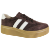 Sneakersy Damskie Filippo DP6776 Skóra Brąz Zamsz Czekoladowe
