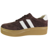 Sneakersy Damskie Filippo DP6776 Skóra Brąz Zamsz Czekoladowe