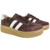 Sneakersy Damskie Filippo DP6776 Skóra Brąz Zamsz Czekoladowe