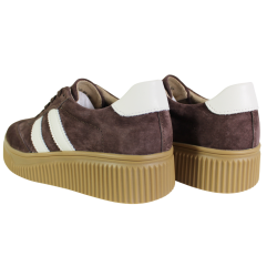 Sneakersy Damskie Filippo DP6776 Skóra Brąz Zamsz Czekoladowe