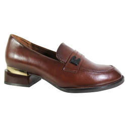 Mokasyny damskie Vinceza 58625 brązowe eleganckie