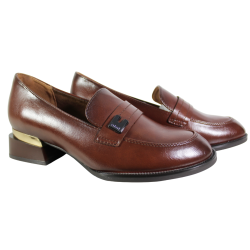 Mokasyny damskie Vinceza 58625 brązowe eleganckie