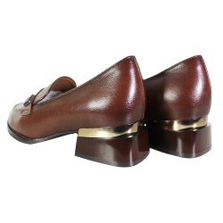 Mokasyny damskie Vinceza 58625 brązowe eleganckie