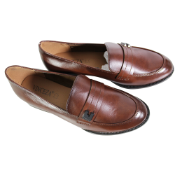 Mokasyny damskie Vinceza 58625 brązowe eleganckie