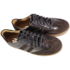 Simen 7481A – brązowe sneakersy damskie skórzane