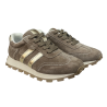 Półbuty Sneakersy Damskie Barski LR61-7097 Skóra Naturalna Beżowy Zamsz