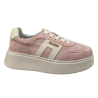 Półbuty Sneakersy Damskie Goodin GD-FT-128 Skóra Różowy Zamsz