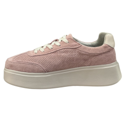 Półbuty Sneakersy Damskie Goodin GD-FT-128 Skóra Różowy Zamsz