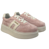 Półbuty Sneakersy Damskie Goodin GD-FT-128 Skóra Różowy Zamsz