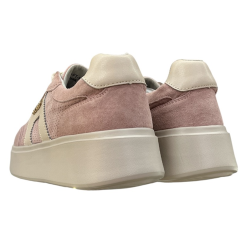 Półbuty Sneakersy Damskie Goodin GD-FT-128 Skóra Różowy Zamsz